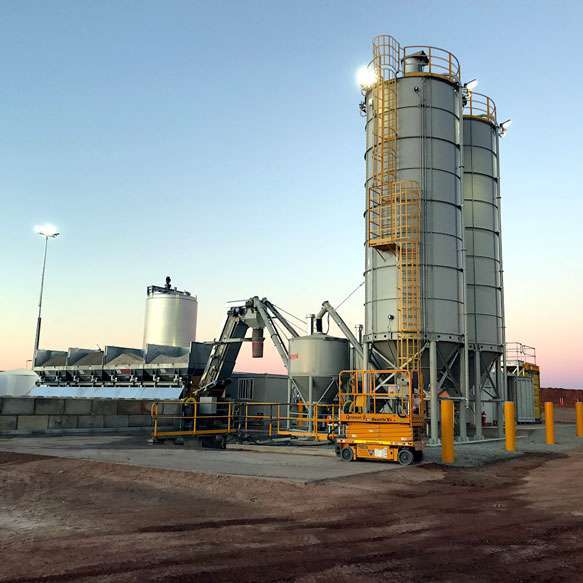 Concrete mixing plants